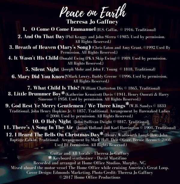 Peace On Earth song list