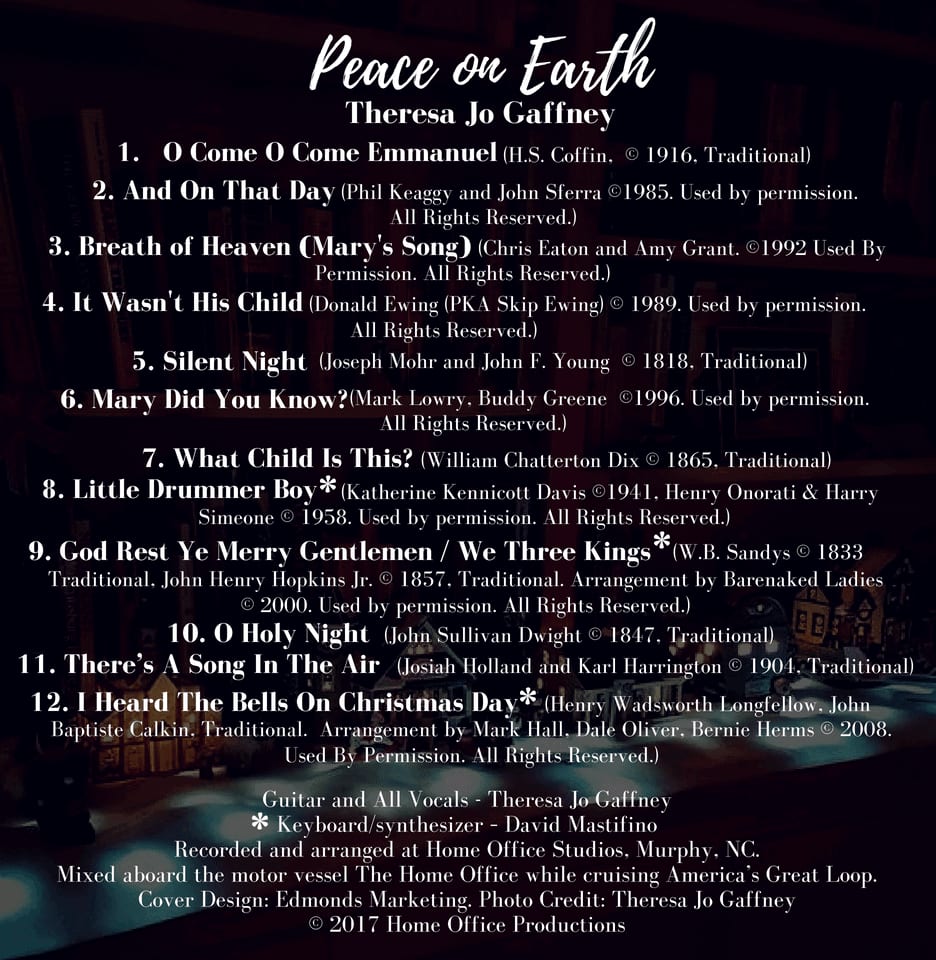 Peace On Earth song list